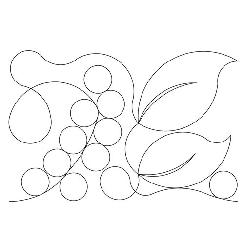 Shop | Category: Borders and Sashes | Product: Berries and Leaves Bdr ...