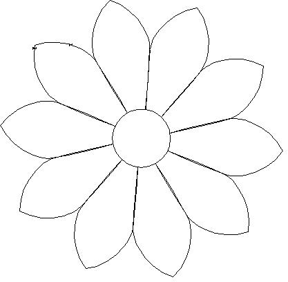 Shop | Category: Flowers / leaves | Product: Daisy 3 flower power blk