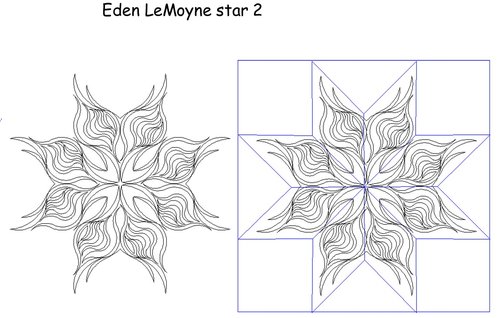 Shop | Category: Star Block Patterns | Product: Eden LeMoyne star 2