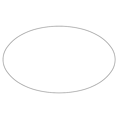 Shop | Category: Background Fills | Product: Single oval Blk