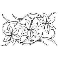 Shop | Category: Flowers / leaves | Product: Star Flower 7.5 X 4.5 Rec