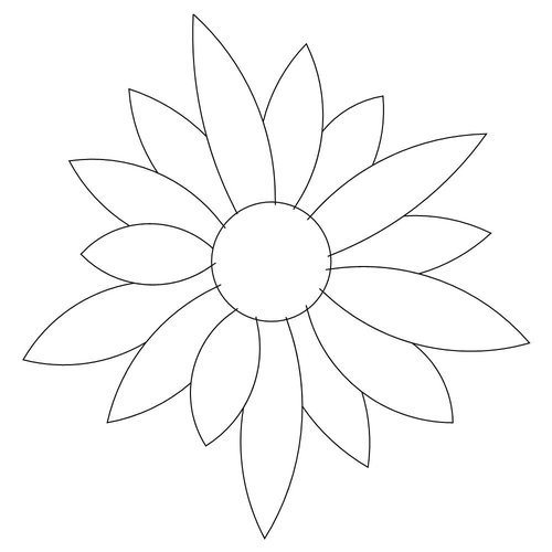 Shop | Category: Flowers / leaves | Product: Gerber Daisy Motiff 2